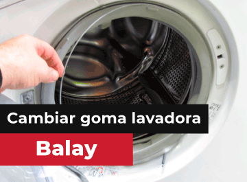 Cambiar goma lavadora Balay