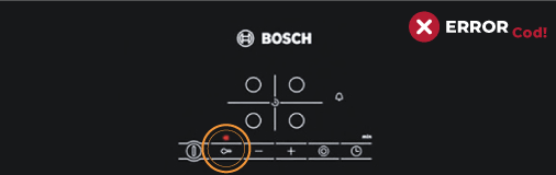 Botón desbloquear vitrocerámica Bosch