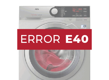 Error E40 lavadora Aeg
