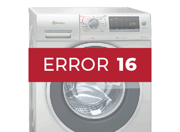 Error 16 lavadora Balay
