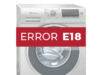 Error E18 lavadora Balay