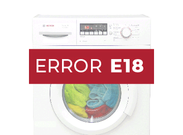 Error E18 lavadora Bosch