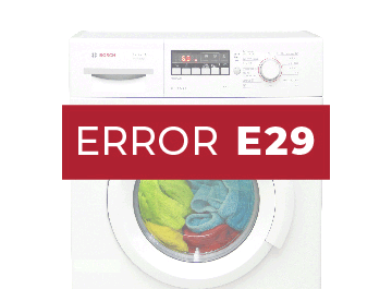 Error E29 lavadora Bosch