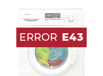 Error e43 lavadora Bosch Avantixx 8