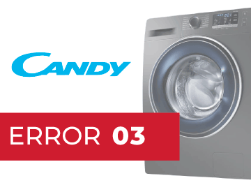 error 03 lavadora candy