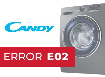 error e02 lavadora candy