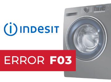 Indesit F03 error ✓ ¡Repáralo consejos de nuestra web!