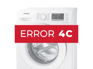 error 4c lavadora samsung