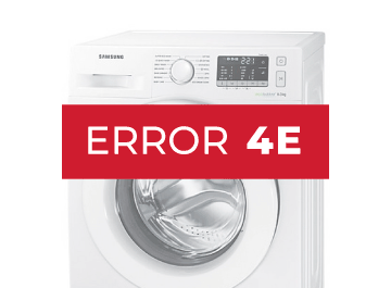 error 4e lavadora samsung