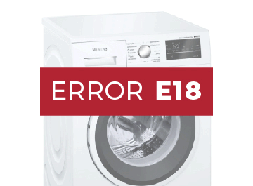 Error E18 lavadora Siemens