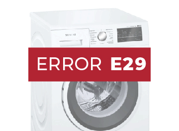 Lavadora Siemens error E29