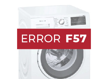 Error F57 lavadora Siemens
