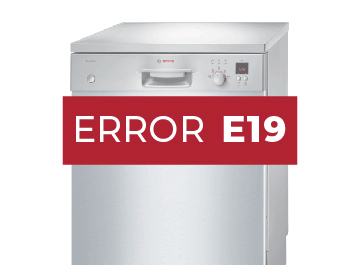 Error E19 lavavajillas Bosch