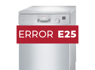Error E25 lavavajillas Bosch