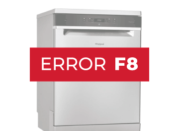 error f8 lavavajillas whirlpool