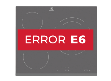 placa induccion electrolux error e6