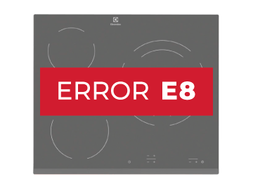 placa induccion electrolux error e8