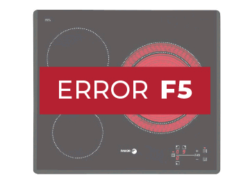 error f5 vitroceramica fagor