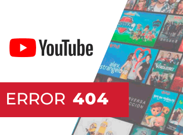 error 404 en youtube