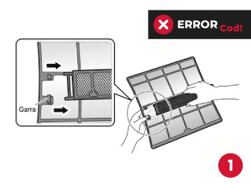 Limpieza de filtro purificador de aire de equipos Daikin