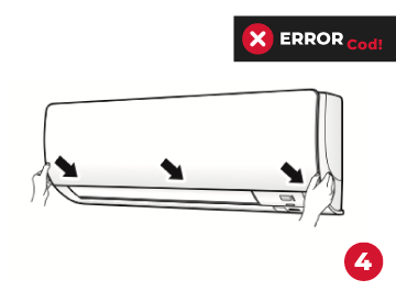 Cerrar tapa de aire acondicionado Daikin Colocar filtros y cerrar la tapa del equipo Daikin