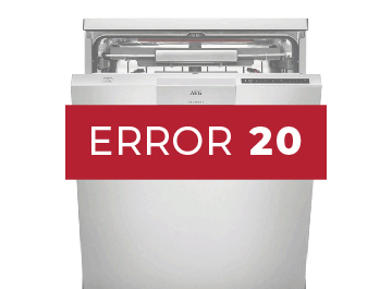 Lavavajillas Aeg error 20