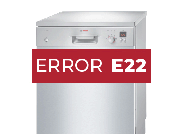 Error E22 lavavajillas Bosch