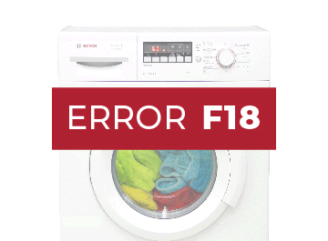 Error F18 lavadora Bosch