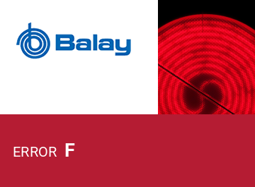 Placa inducción Balay error F