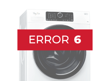 Error 6 lavadora Whirlpool