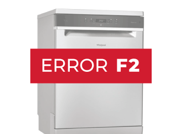 Error F2 lavavajillas Whirlpool