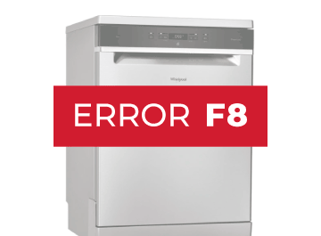 Error F8 lavavajillas Whirlpool