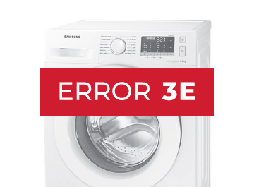 Error 3E lavadora Samsung