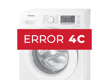 Error 4C lavadora Samsung