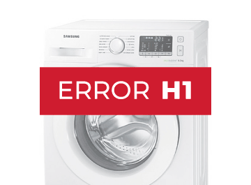 Error H1 lavadora Samsung