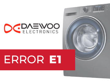 Error E1 Lavadora Daewoo
