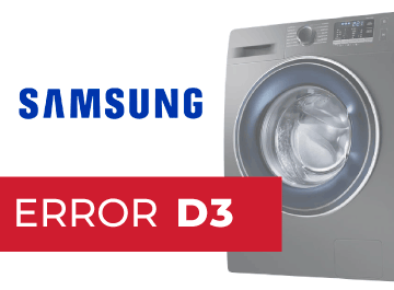 Error D3 lavadora Samsung