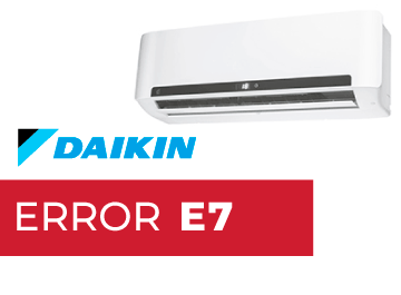 Aire acondicionado Daikin error E7