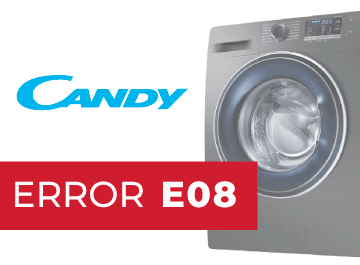 Error Lavadora Candy E08