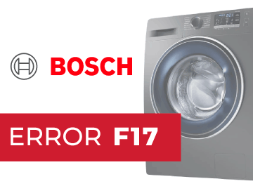 Error F17 en lavadora Bosch