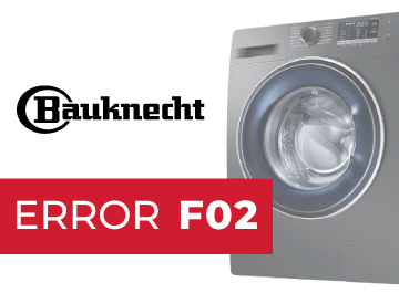 Lavadora Bauknecht Error F02