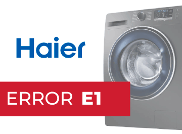 Error E1 lavadora Haier