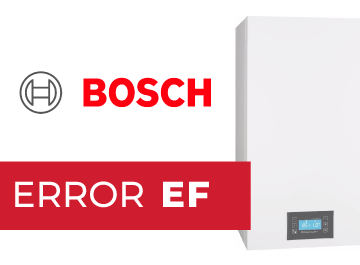 Calentador Bosch error EF