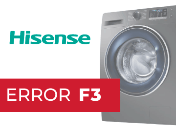 Error F3 lavadora Hisense
