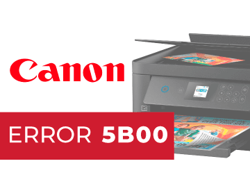 Error en impresora Canon 5b00