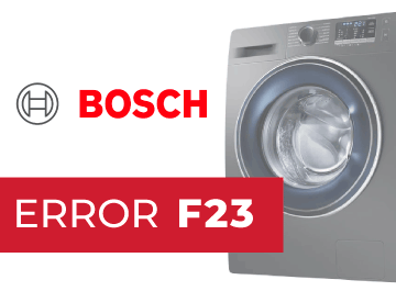 Bosch Logixx 8 Sensitive error F23