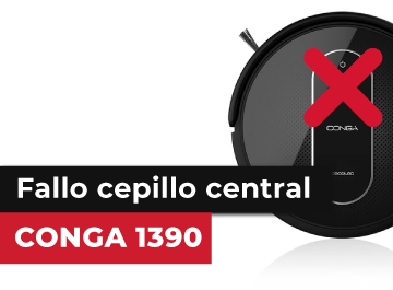 Fallo cepillo central Conga 1390