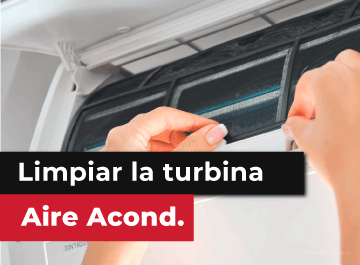Limpiar turbina aire acondicionado