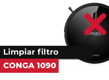 Limpiar filtro Conga 1090